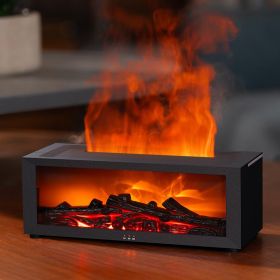 Essential Oil Diffuser, 7 Colors Fireplace Fire Flame Aromatherapy Diffuser, 150ml Ultrasonic Humidifier